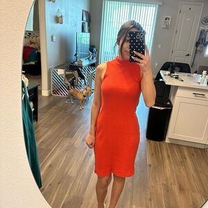 Old Navy Bright Orange Sleeveless Dress